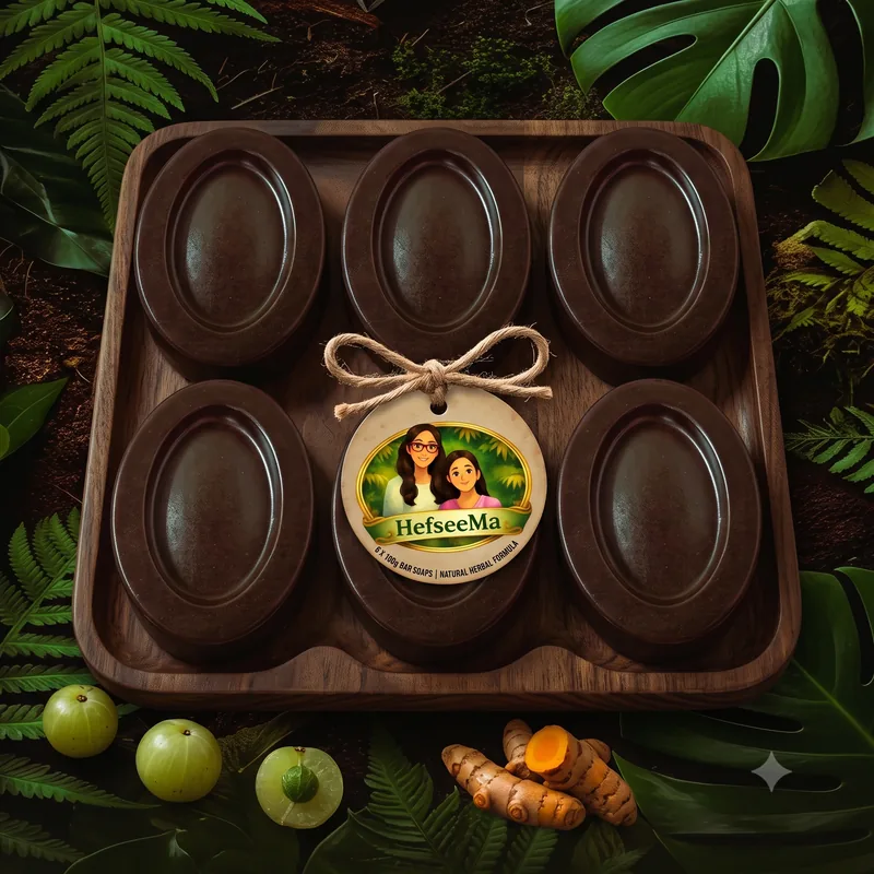 HefseeMa Herbal gift tray with six 100g handmade bars